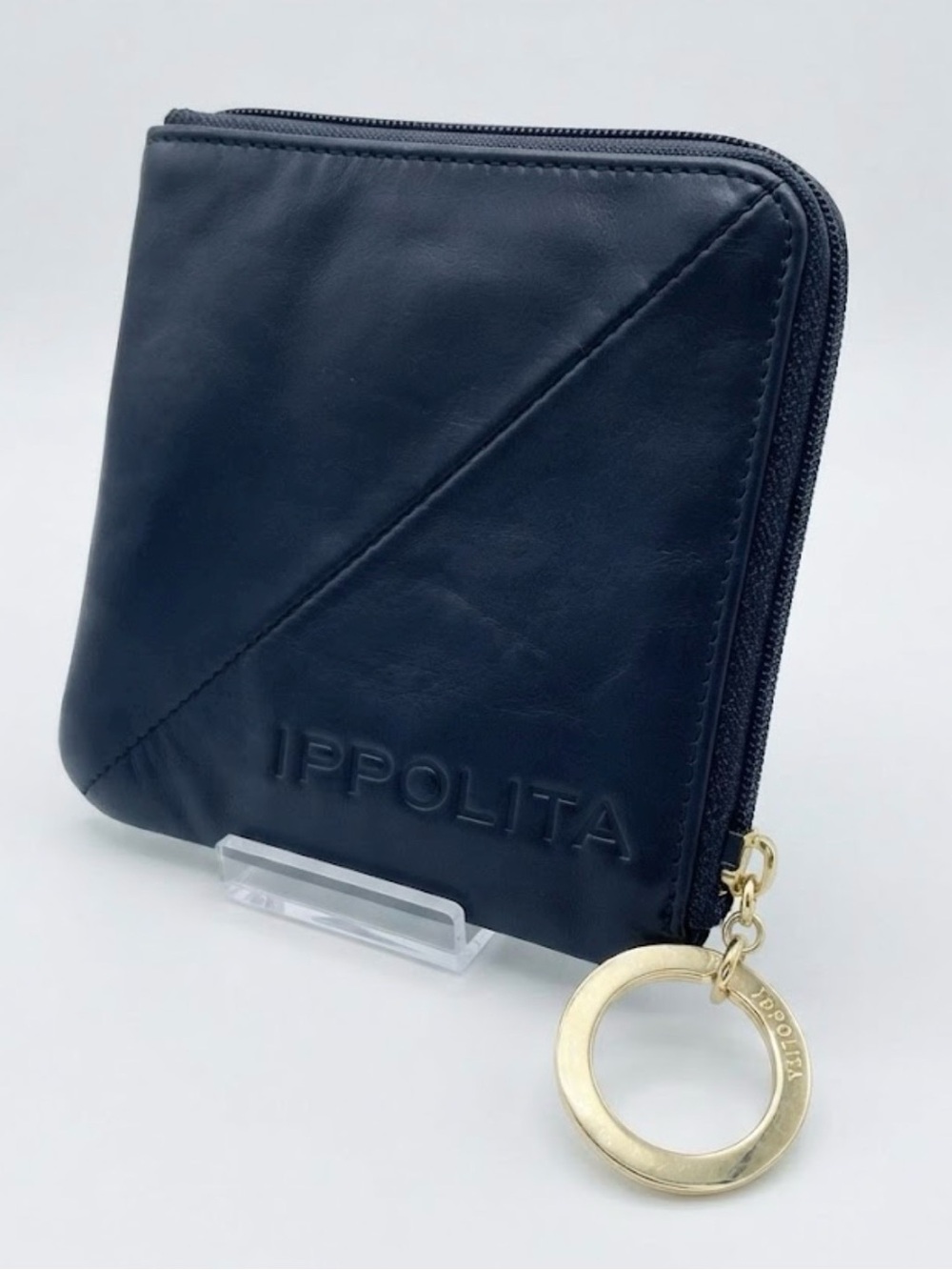 Authentic IPPOLITA Luxury Leather Travel Jewelry Pouch/ Bangle Case
